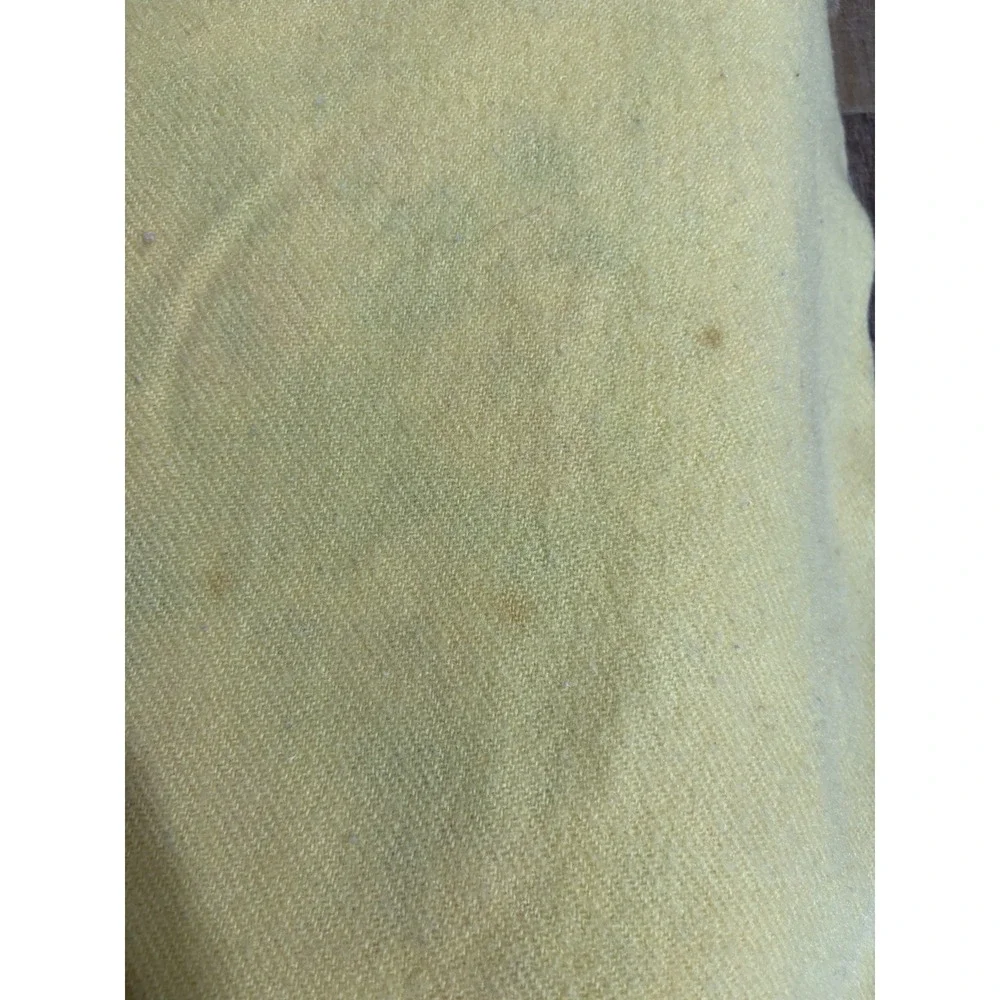 Vintage 70s Kenwood Twin/Full 100% Pure Virgin Wool Gold Blanket Made In Canada
